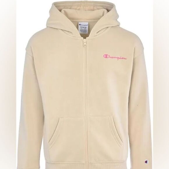 NWT Champion Girls Full Zip Khaki Signature Sweatshirt Small - Picture 5 of 7